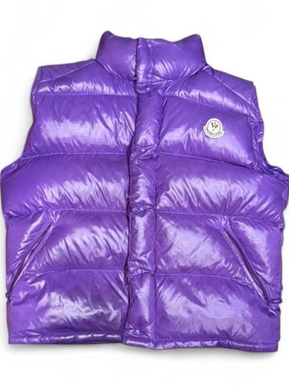 Y2K Moncler Grenoble Purple Down Puffer Vest Made in France